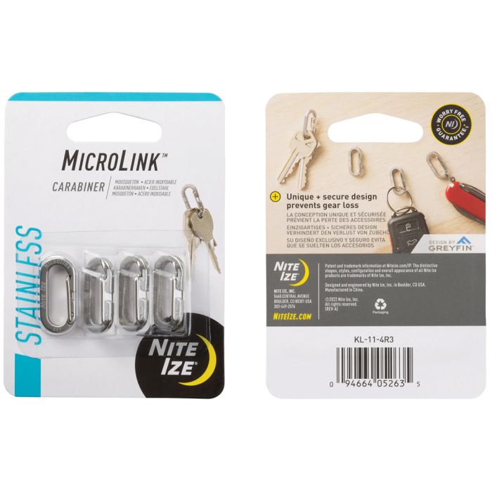 liberty mountain MICROLINK CARABINER - 4 PACK