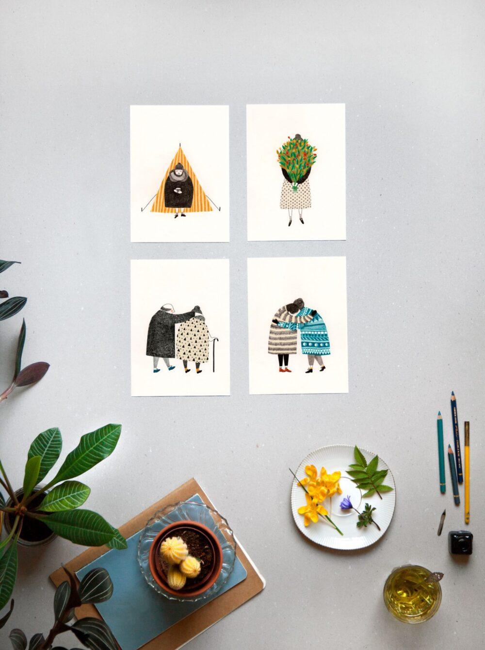 liekeland Postcard set of 4