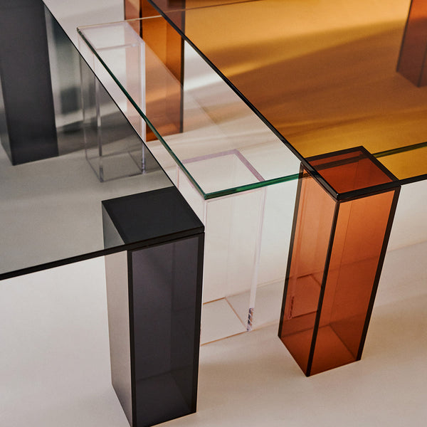 Life Interiors Adularia Glass Rectangular Coffee Table