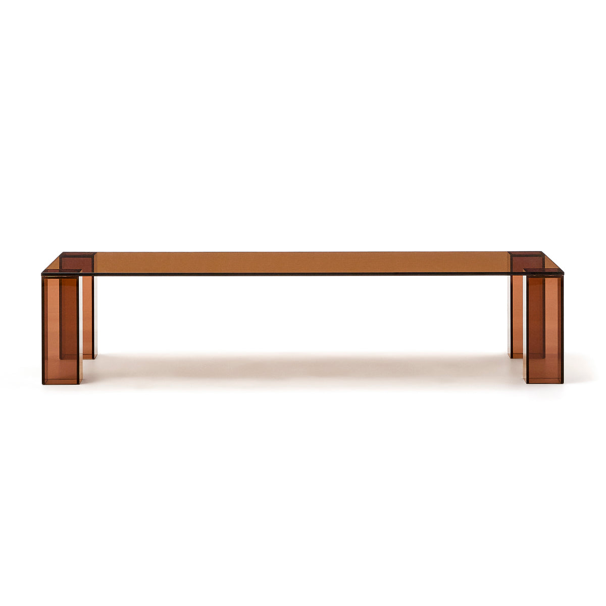 life interiors Adularia Glass Rectangular Coffee Table