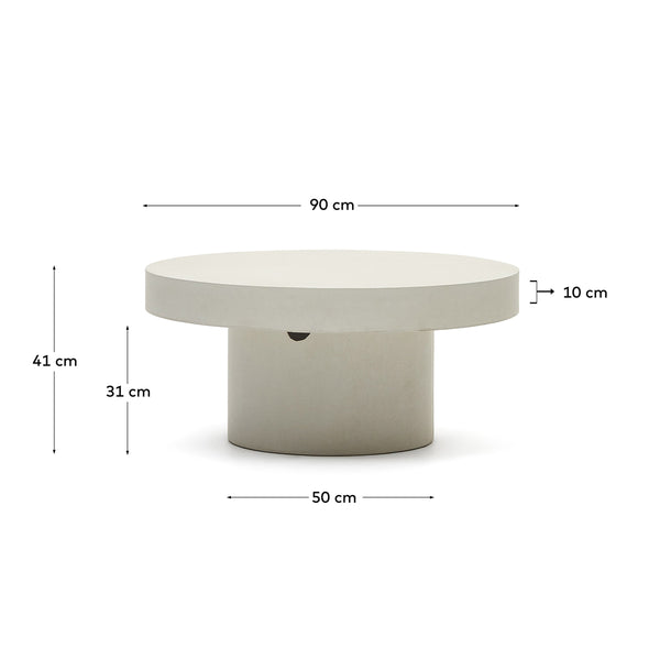 Life Interiors Aiguablava Round Outdoor Coffee Table