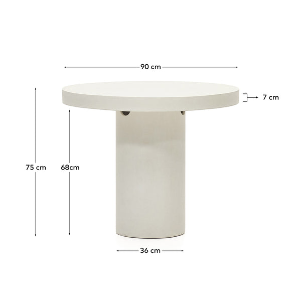 Life Interiors Aiguablava Round Outdoor Dining Table