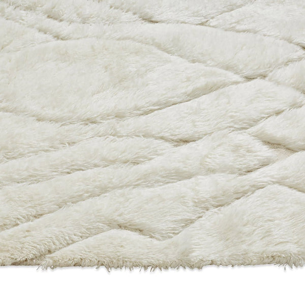 Life Interiors Ashanti Tribal Pattern Berber Wool Shag Rug