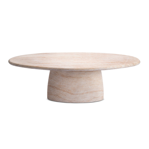 Life Interiors Azzurra Dining Table (Travertine Finish 240cm)