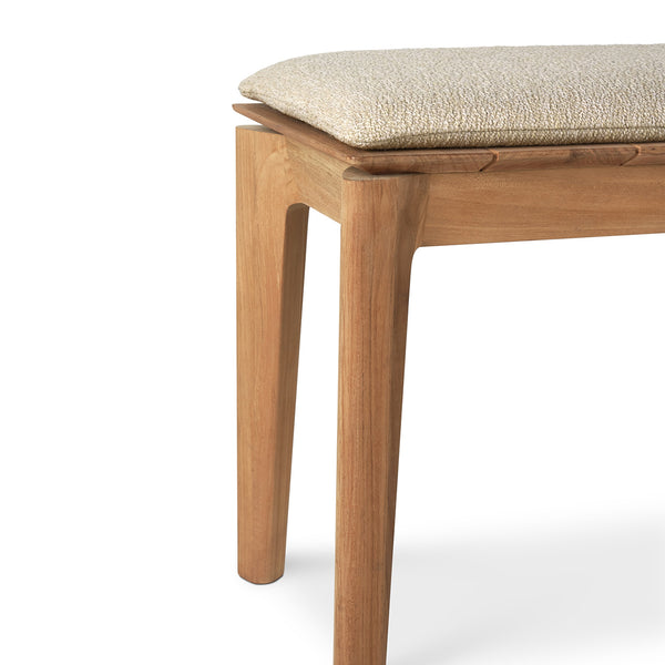 Life Interiors Bok Outdoor Fabric 2 Seater Bench (Teak Natural)