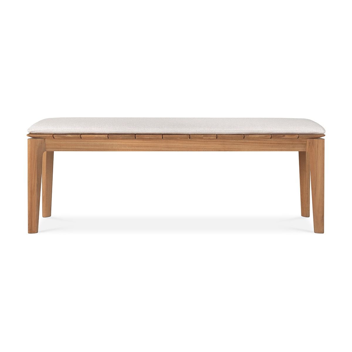 life interiors Bok Outdoor Fabric 2 Seater Bench (Teak Off White)