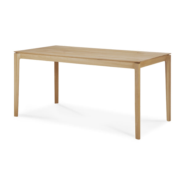 Life Interiors Bok Rectangle Desk With Cable Management (Oak 160cm)