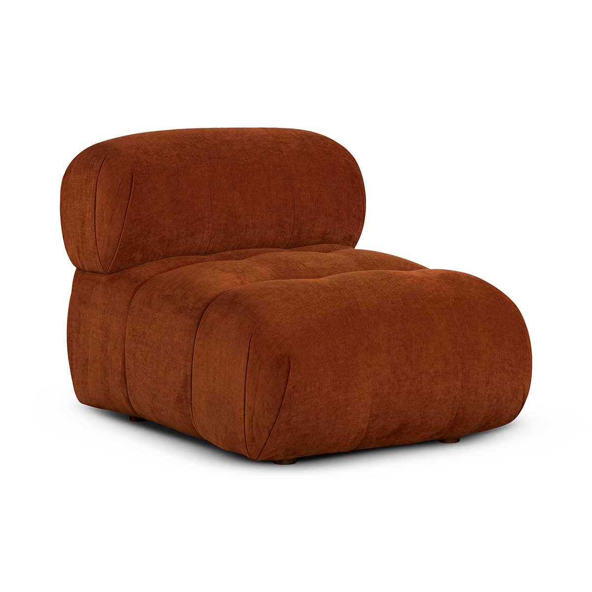 life interiors Bowie Textured Velvet Armless Modular Piece