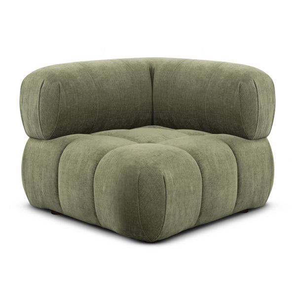 Life Interiors Bowie Textured Velvet Corner Modular Piece