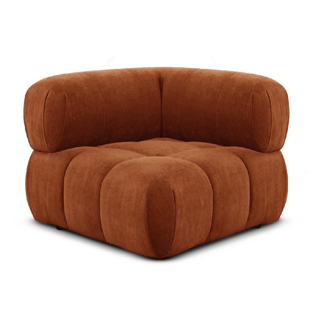 life interiors Bowie Textured Velvet Corner Modular Piece