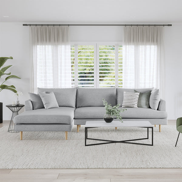 Life Interiors Byron Fabric Modular Sofa & Left Hand Chaise