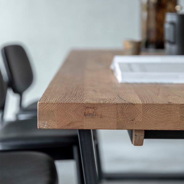 Life Interiors Calia Rectangle Extendable Dining Table (Oak 200-300cm)