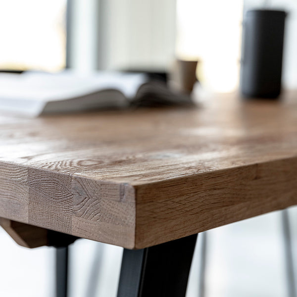 Life Interiors Calia Rectangle Extendable Dining Table (Oak 200-300cm)