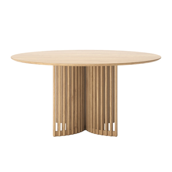 Life Interiors Casablanca Round Dining Table (Oak 150cm)