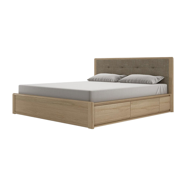 Life Interiors Circa King Bed With Fabric Headboard