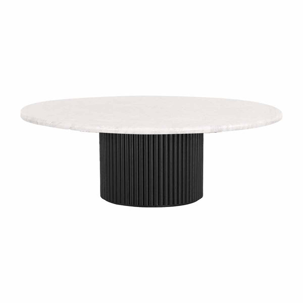 Life Interiors Cosmos Coffee Table (Black Oak Carrara Marble 100cm)