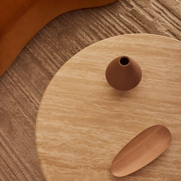 Life Interiors Cosmos Coffee Table (Oak Travertine 85cm)