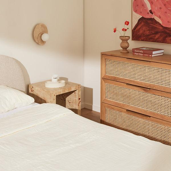 Life Interiors Cuba Rattan 3 Drawer Chest Of Drawers