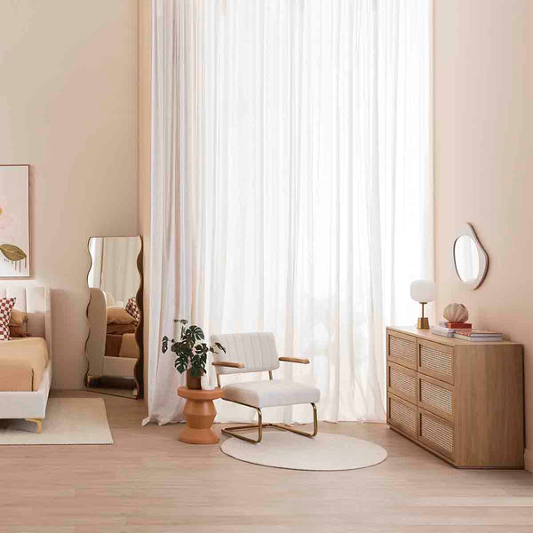 Life Interiors Cuba Rattan 6 Drawer Chest Of Drawers