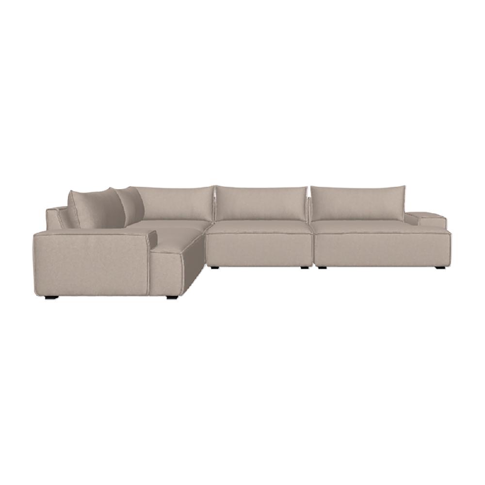 life interiors Daphne 4 Seater Modular Left Corner Sofa