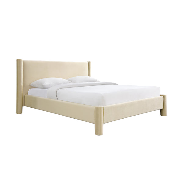 Life Interiors Estelle Velvet King Bed (Desert Velvet)