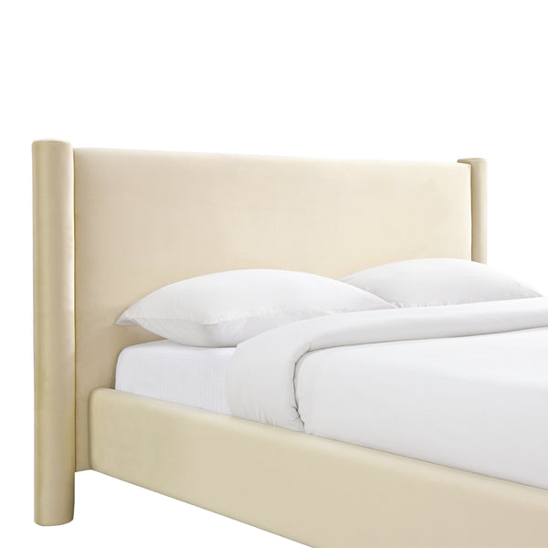 Life Interiors Estelle Velvet King Bed (Desert Velvet)