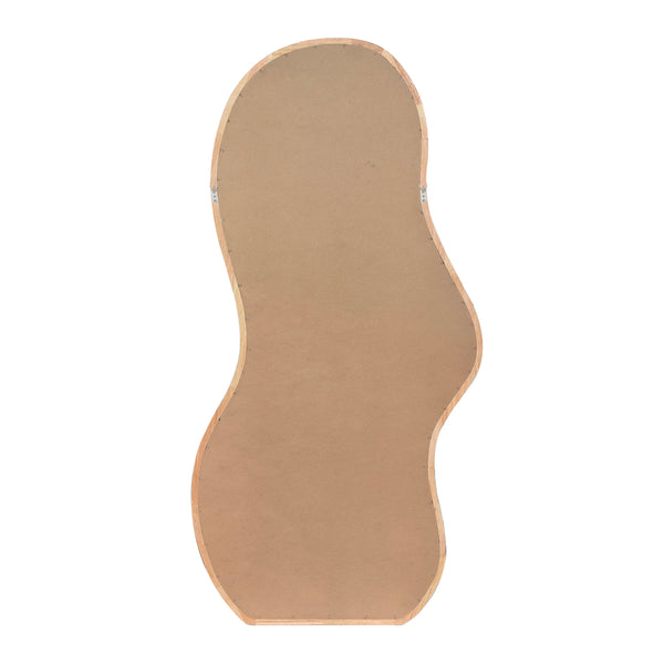 Life Interiors Florentina Oak Curve Floor Mirror (90 X 180cm)