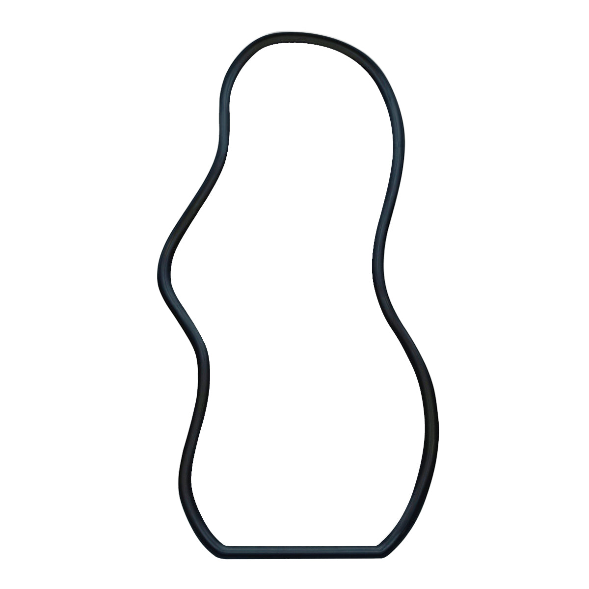 life interiors Florentina Oak Curve Floor Mirror (90 x 180cm)