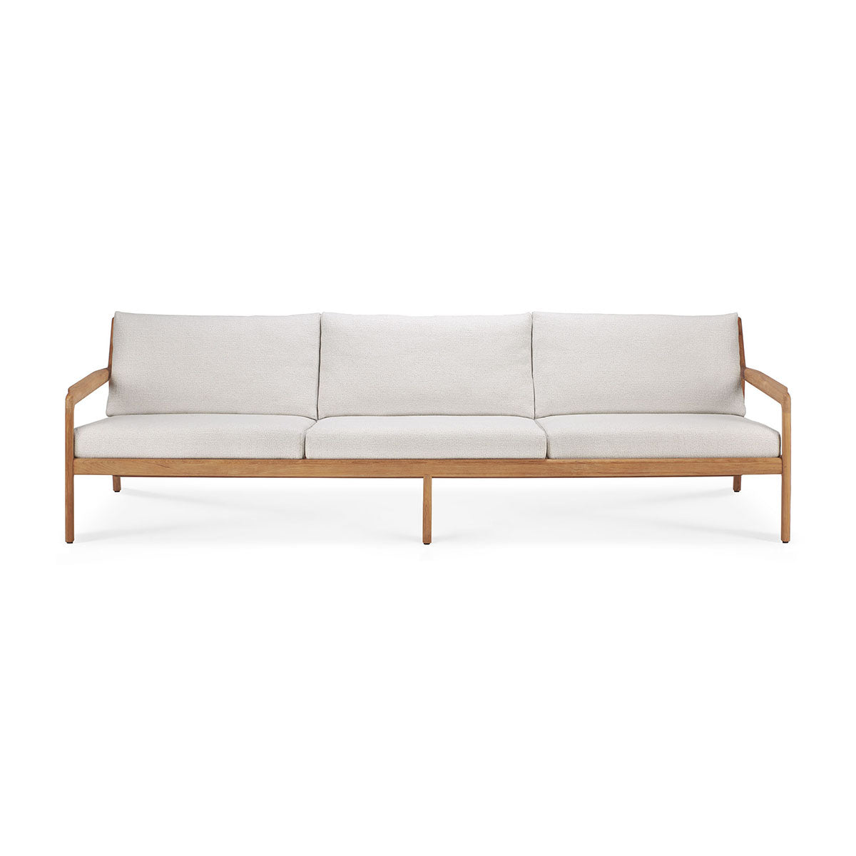life interiors Jack Outdoor Fabric 4 Seater Sofa (Teak Off White)