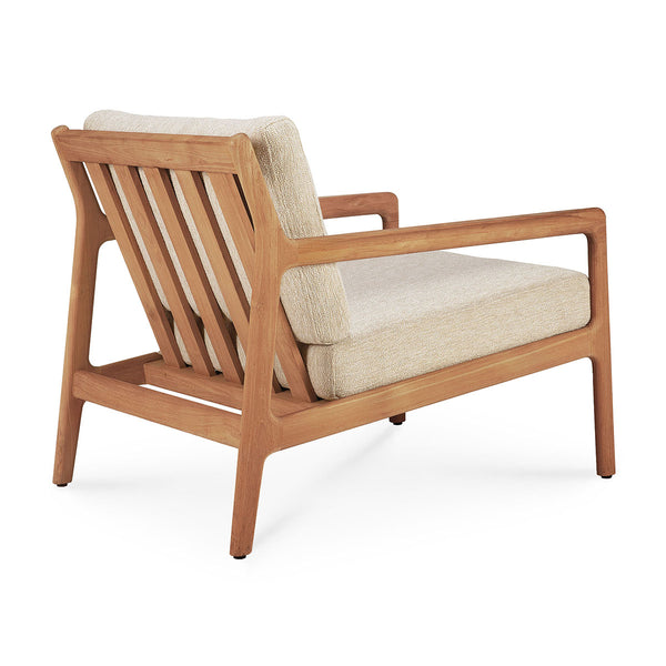 Life Interiors Jack Outdoor Fabric Lounge Chair (Teak Natural)