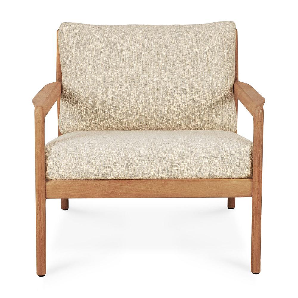 life interiors Jack Outdoor Fabric Lounge Chair (Teak Natural)