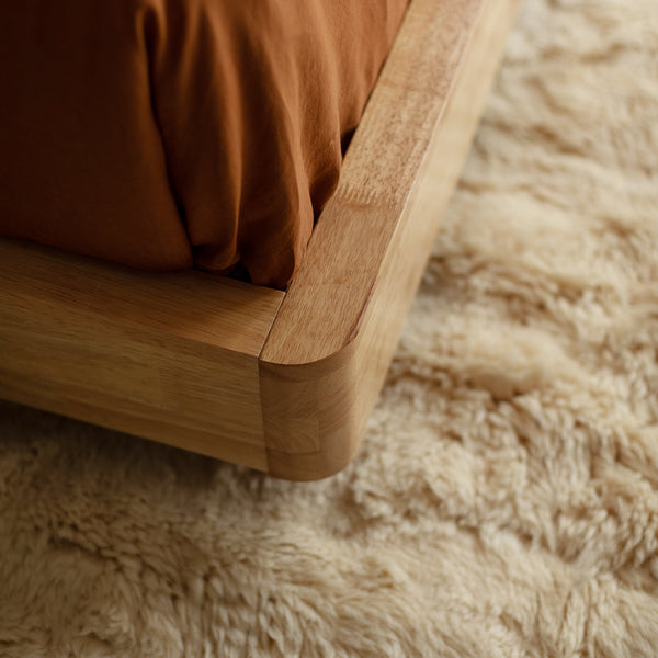 Life Interiors Kami Timber Platform Double Bed Frame