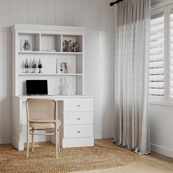 Life Interiors 3 Drawer 5 Shelf Hutch Study Desk