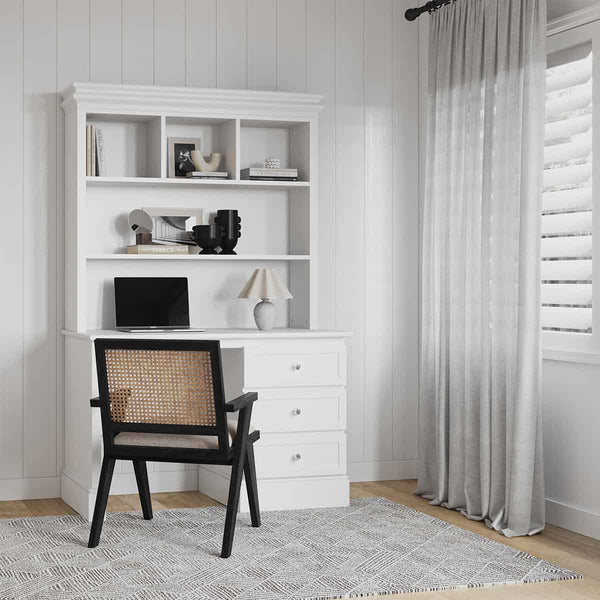 Life Interiors 3 Drawer 5 Shelf Hutch Study Desk