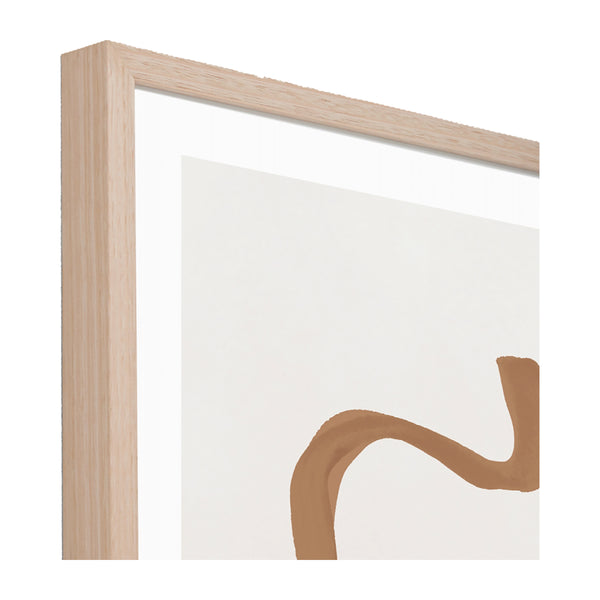 Life Interiors Abstract Figure Caramel 1 Print