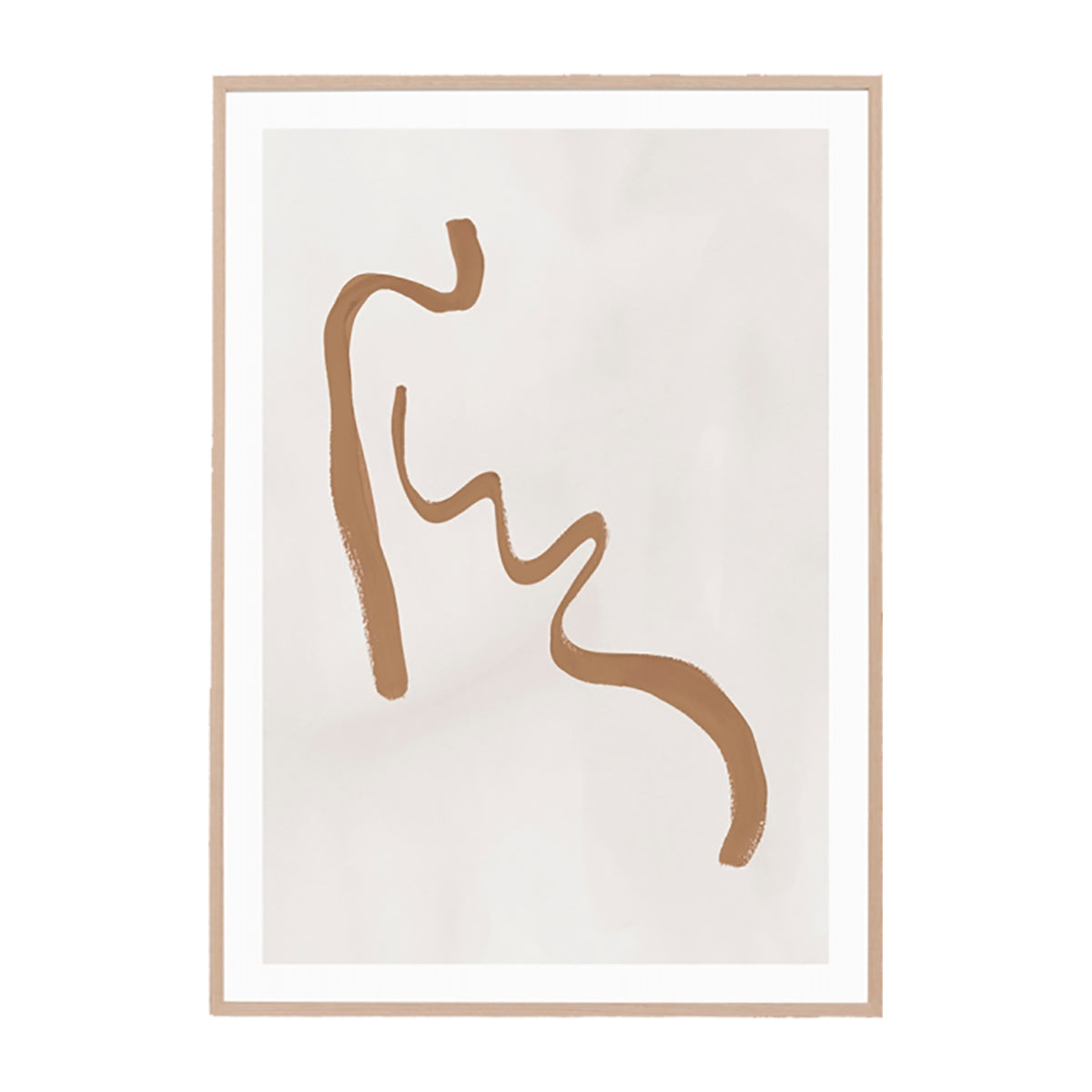 life interiors Abstract Figure Caramel 1 Print