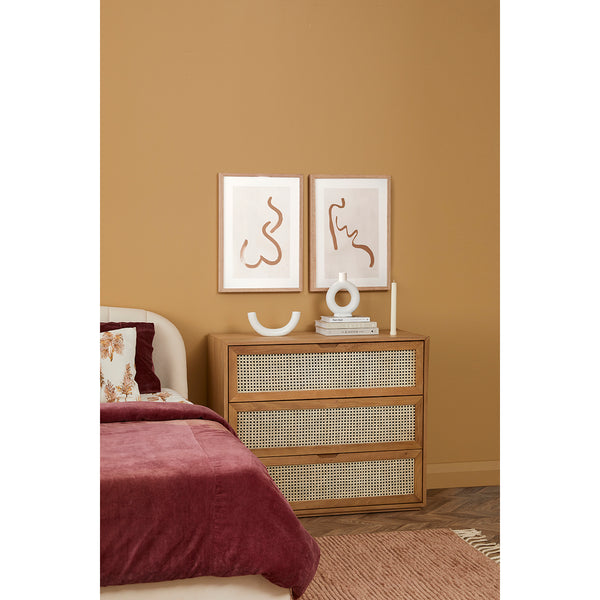 Life Interiors Abstract Figure Caramel 2 Print