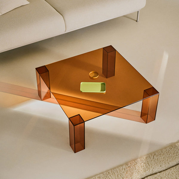 Life Interiors Adularia Glass Square Coffee Table