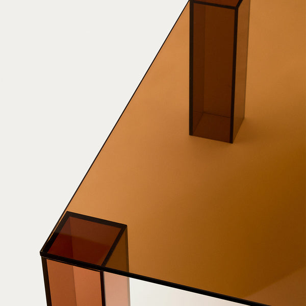 Life Interiors Adularia Glass Square Coffee Table