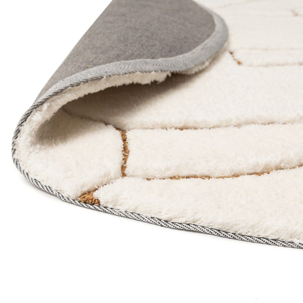 Life Interiors Alayna Tribal Round Shag Rug