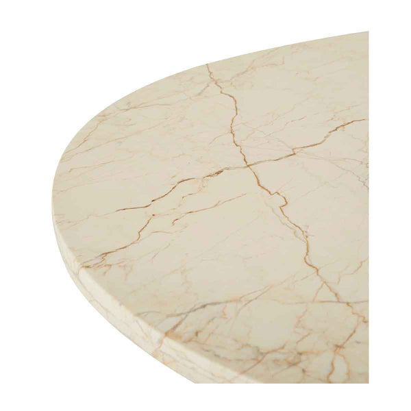 Life Interiors Amara Round Leg Marble Coffee Table