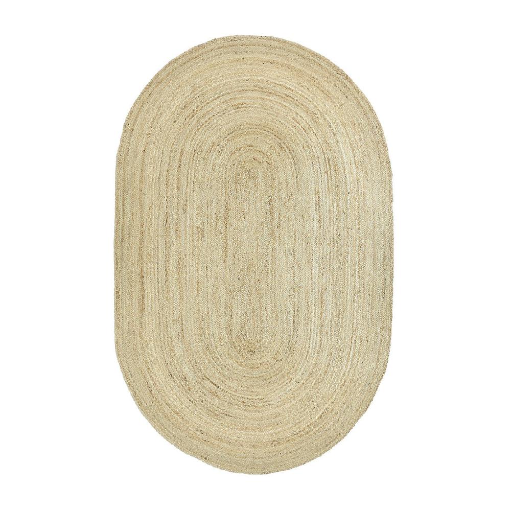 life interiors Amber Braided Oval Jute Rug