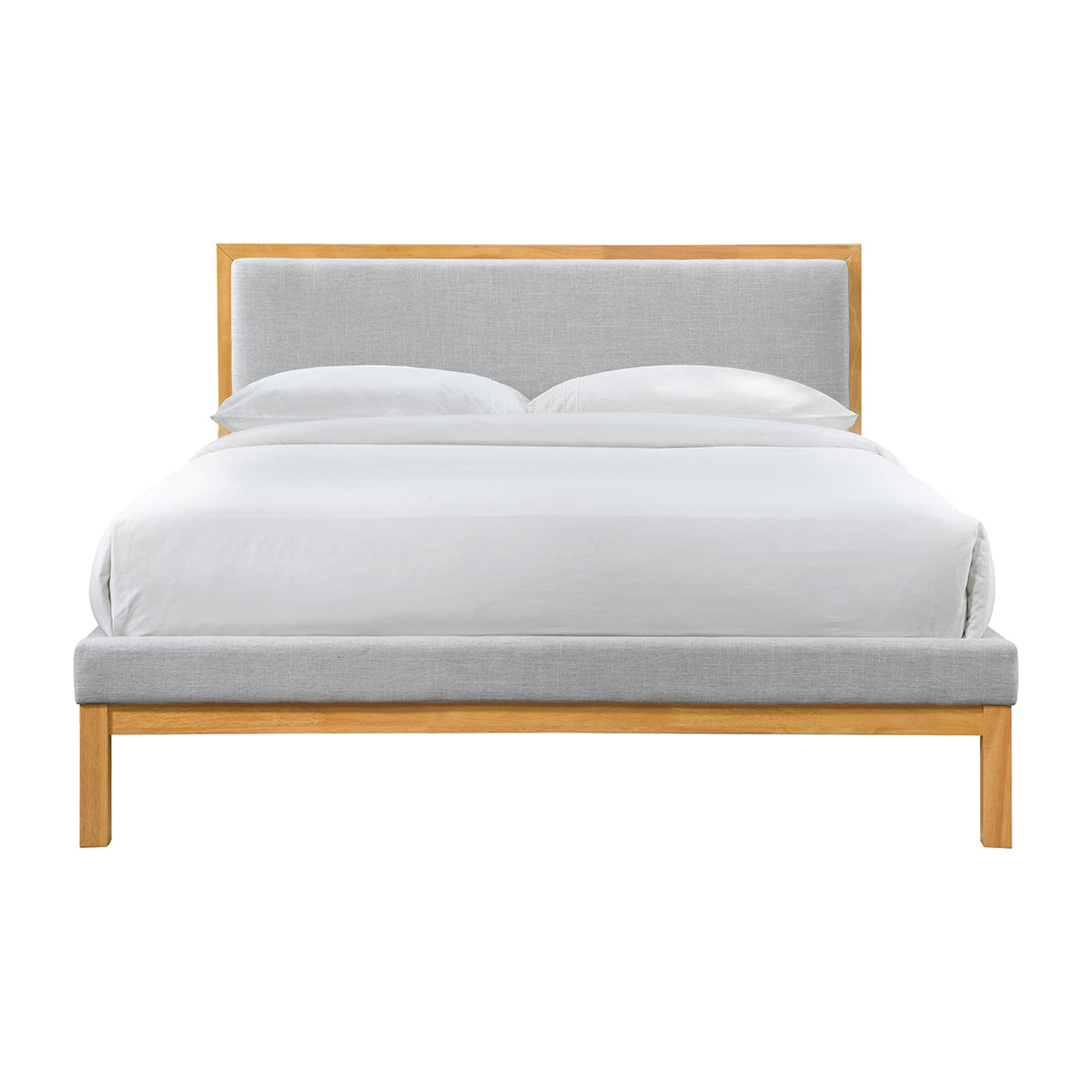 life interiors Amelia Queen Bed (Oak Light Grey)