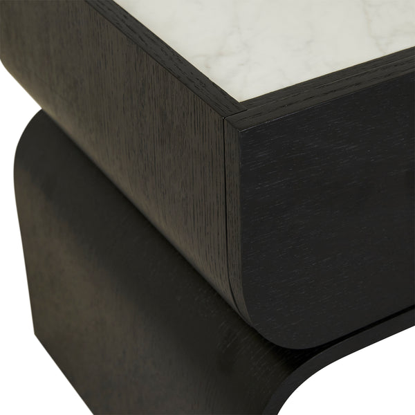 Life Interiors Artie Arc Marble Bedside
