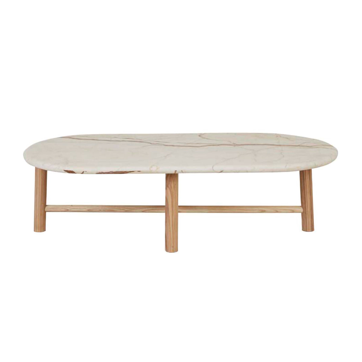 life interiors Artie Oval Marble Coffee Table
