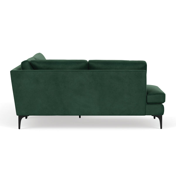 Life Interiors Astha Velvet Left Corner Sofa