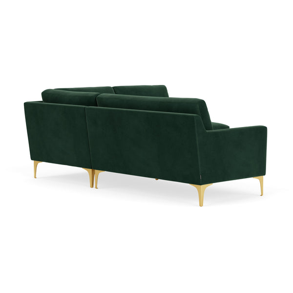 Life Interiors Astha Velvet Right Corner Sofa