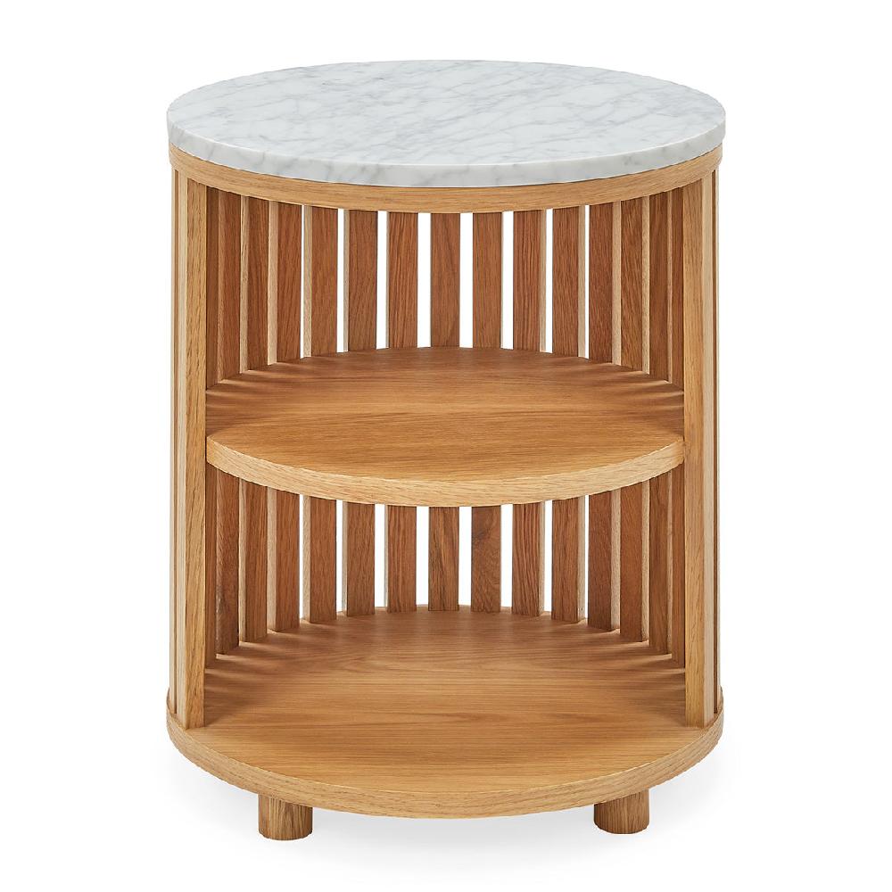 life interiors Atlanta Marble Bedside Table