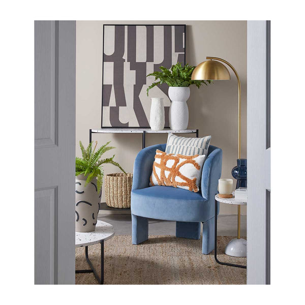 Life Interiors Atticus Floor Lamp (Brass White)