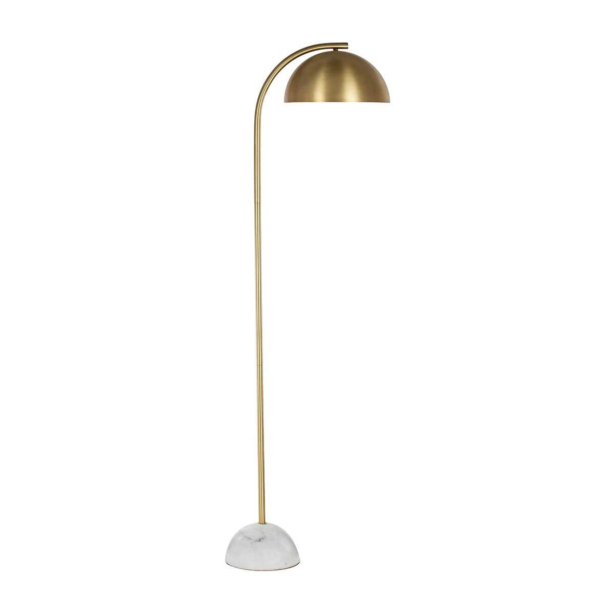 life interiors Atticus Floor Lamp (Brass White)